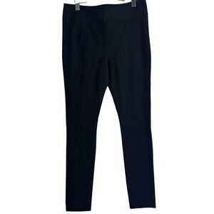 Diane Von Furstenberg Chic Black Slim Fit Mid Rise Trousers Size 12
